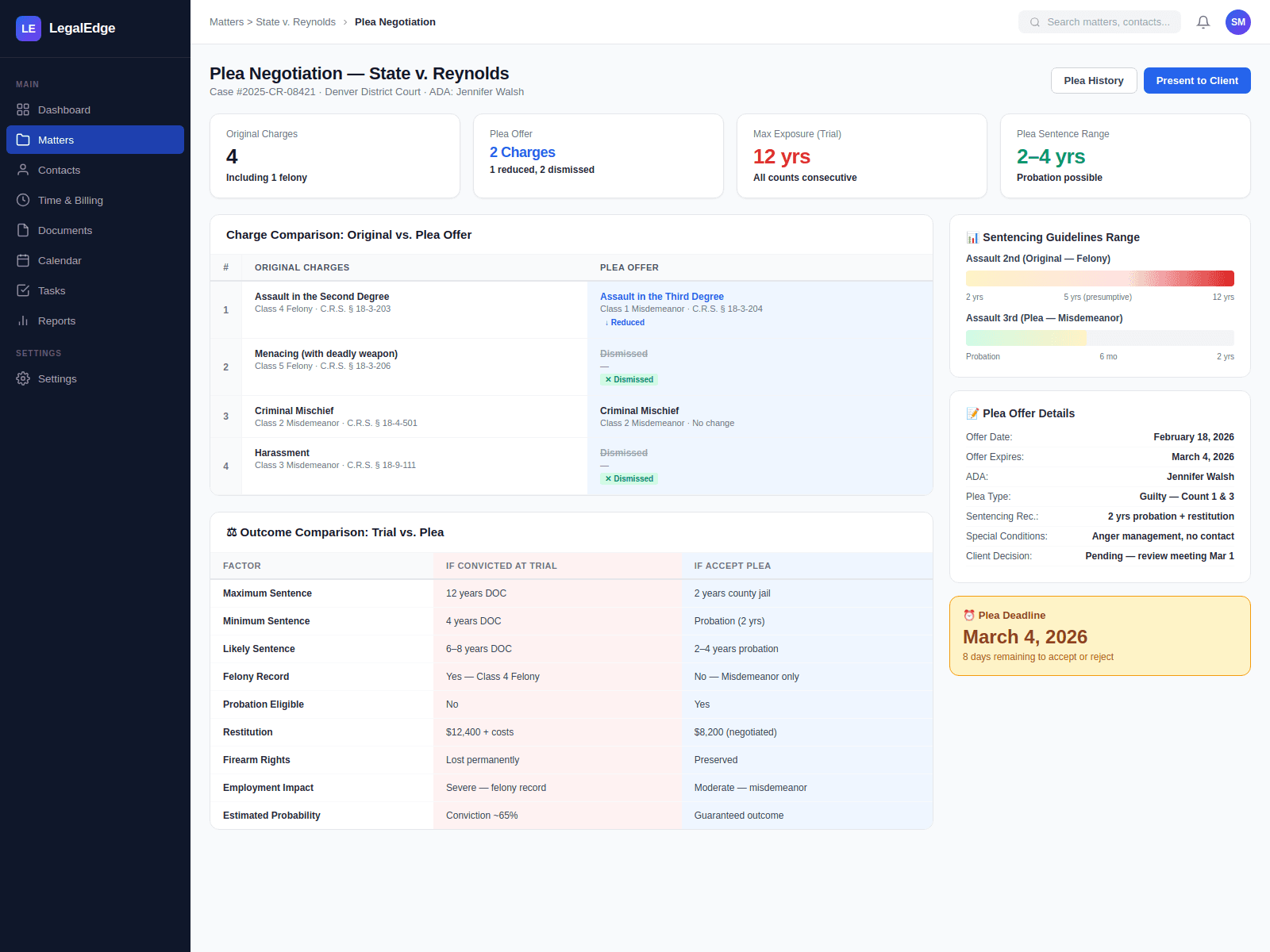 Plea Negotiation Tools