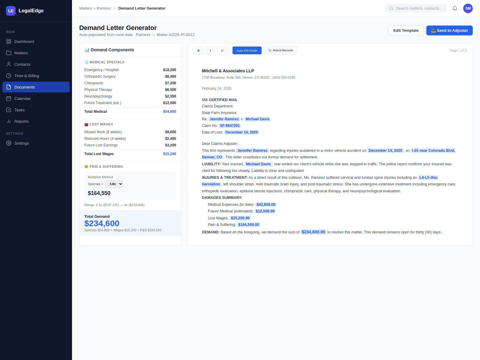 Demand Letter Generation
